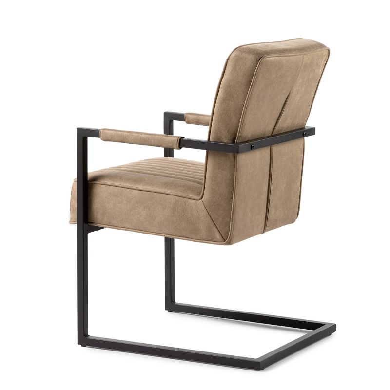 Eetkamerstoel Wilson microleer liver - Afbeelding 4