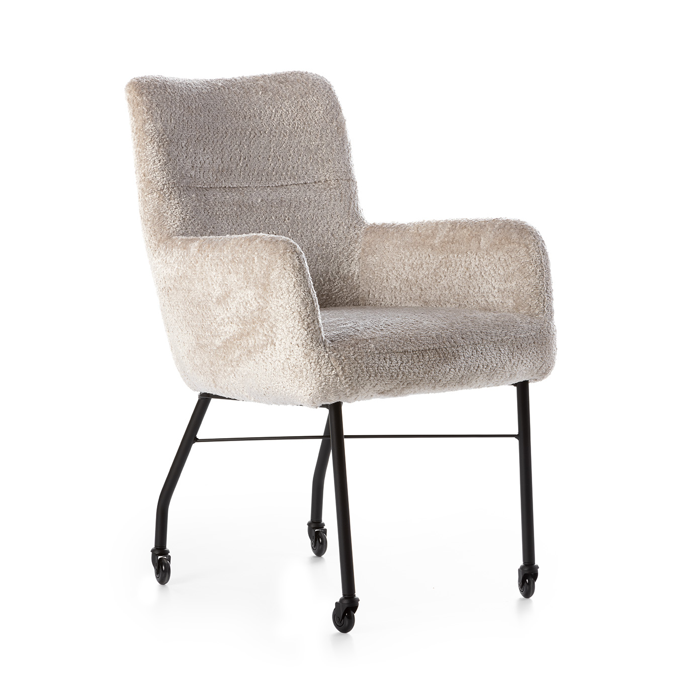 Eetkamerstoel Devon op wielen