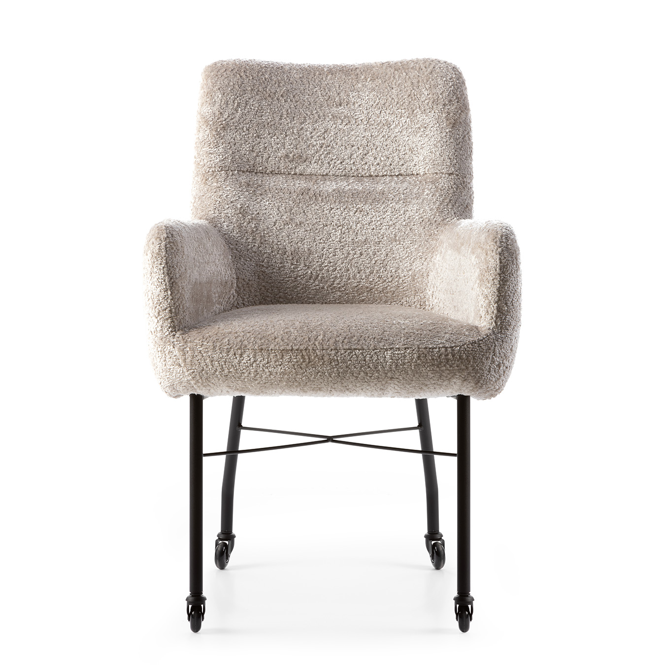 Eetkamerstoel Devon op wielen - Afbeelding 2