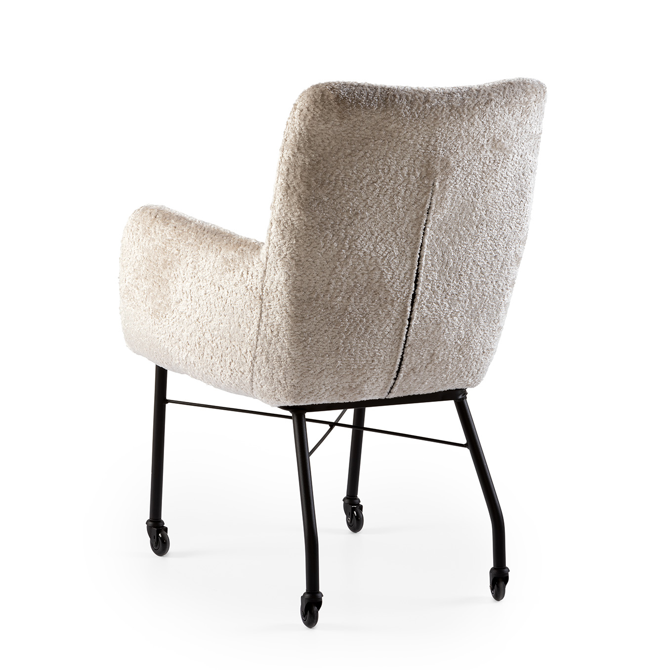 Eetkamerstoel Devon op wielen - Afbeelding 3