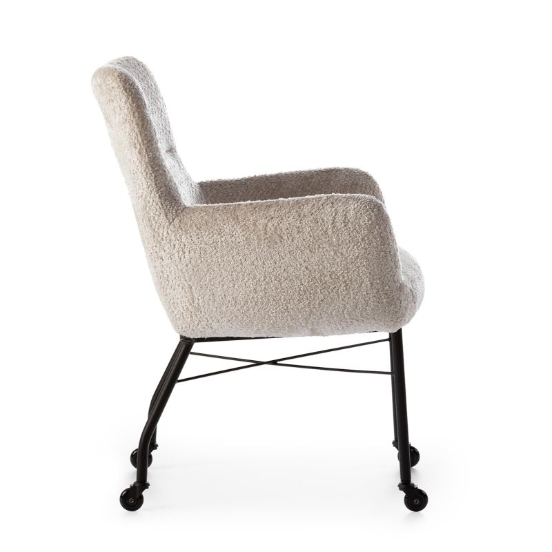 Eetkamerstoel Devon op wielen - Afbeelding 4