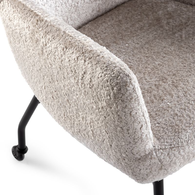 Eetkamerstoel Devon op wielen - Afbeelding 5