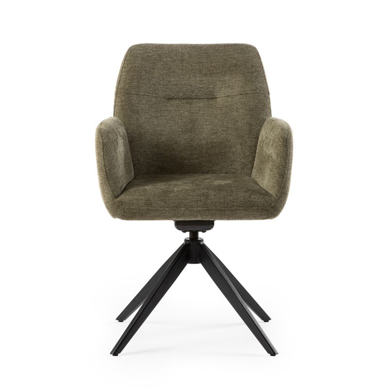 Eetkamerstoel Lynn olive green - Afbeelding 2