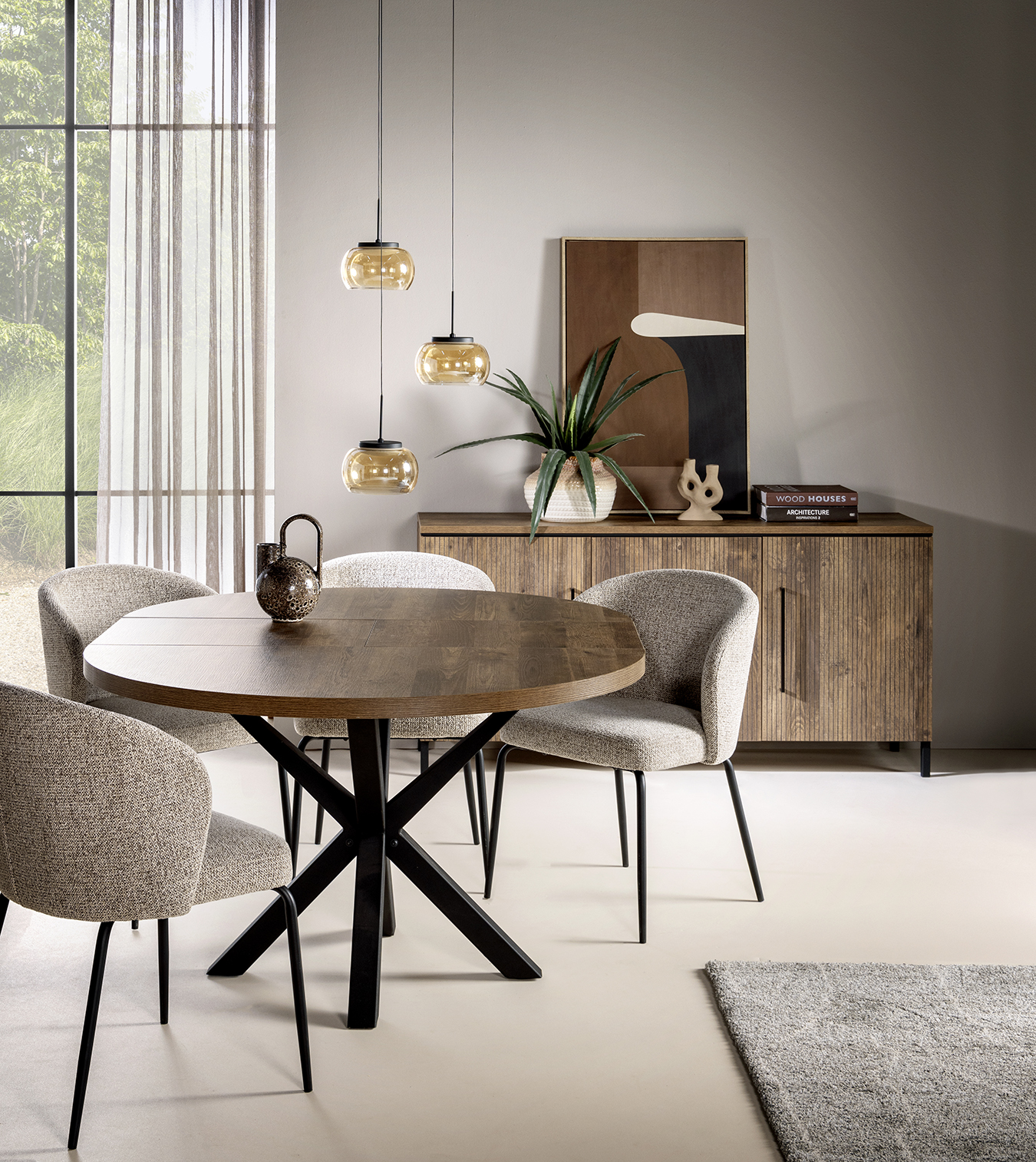 Hanglamp Fender rond 3-lichts - Afbeelding 3