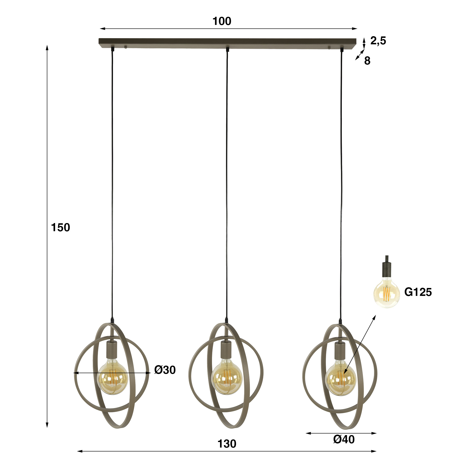 Hanglamp Turn beige - Afbeelding 5