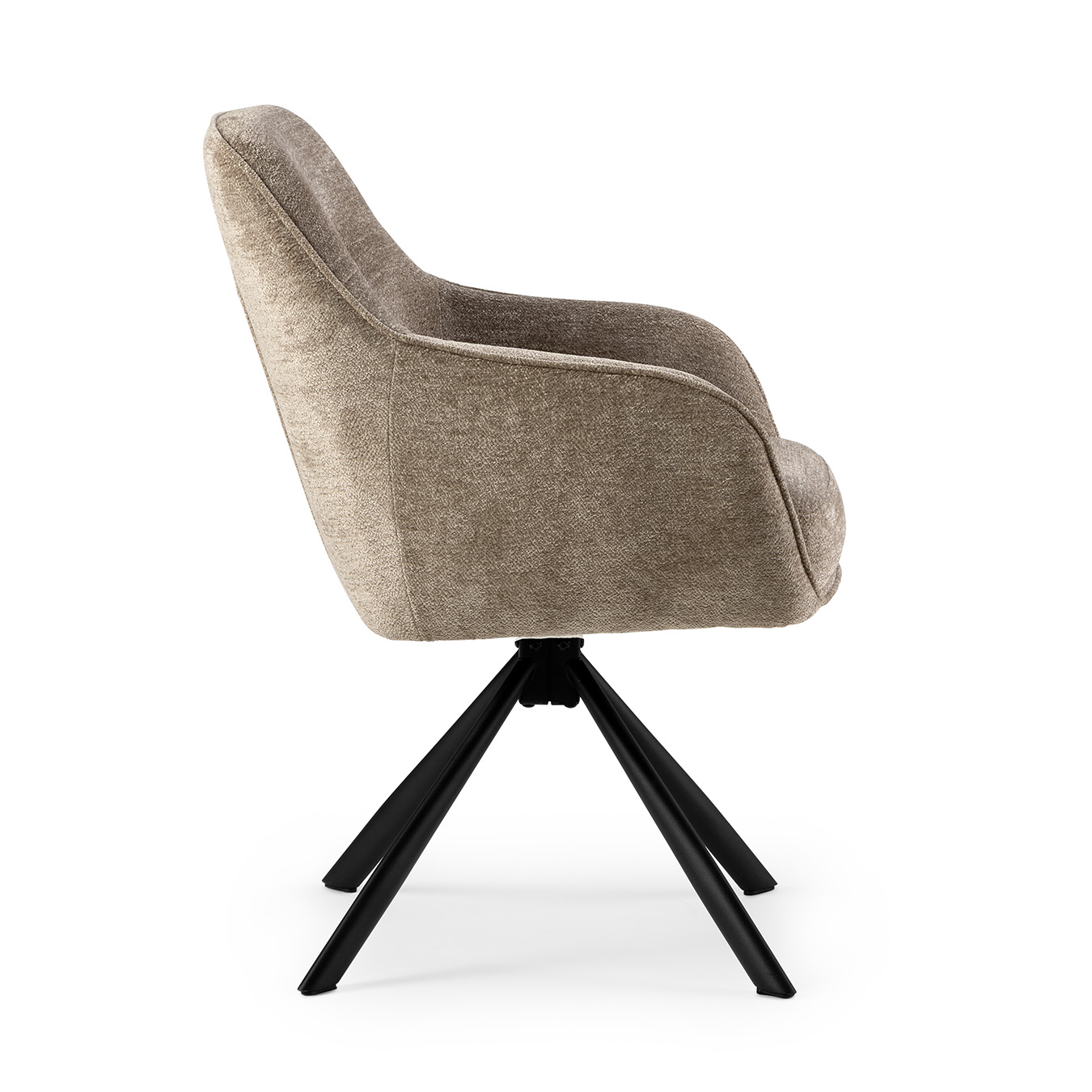 Eetkamerstoel Maud taupe - Afbeelding 3