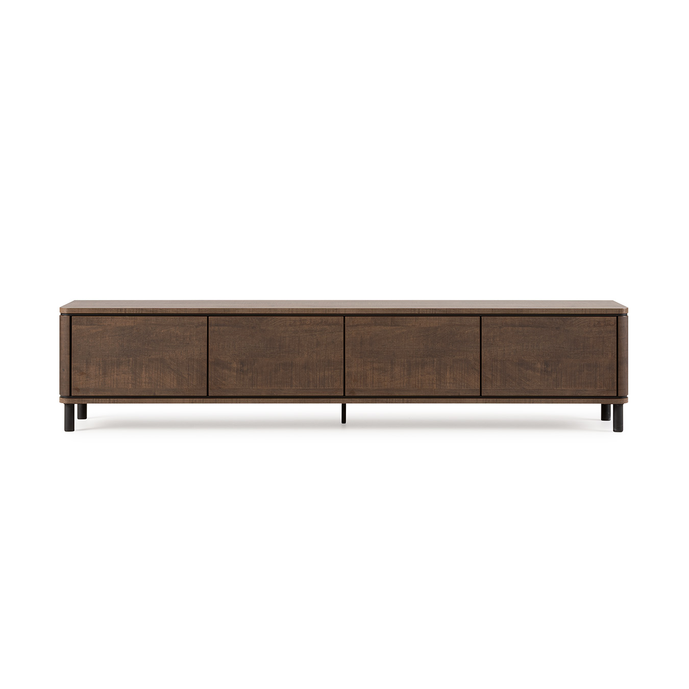 Tv-dressoir Cornwall 4 kleppen 236cm dark mango - Afbeelding 4