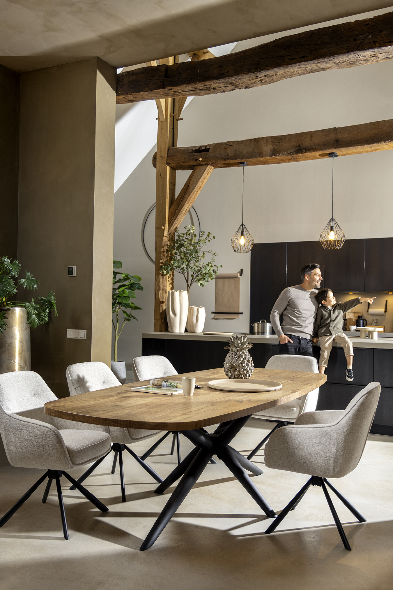 Eetkamerstoel Maud ecru - Afbeelding 7