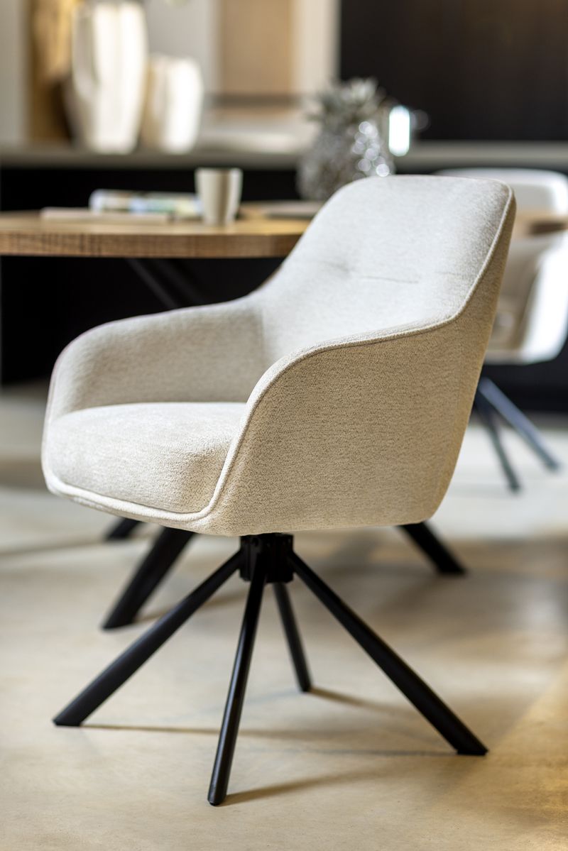 Eetkamerstoel Maud ecru - Afbeelding 6